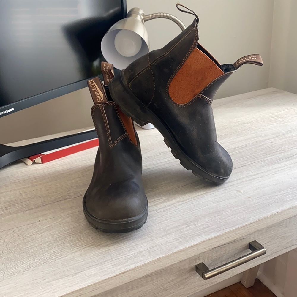 Blundstone Black and Brown Ankle Boots